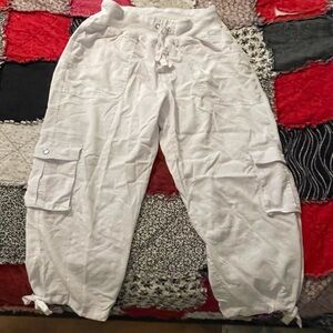 White Cargo Pants
